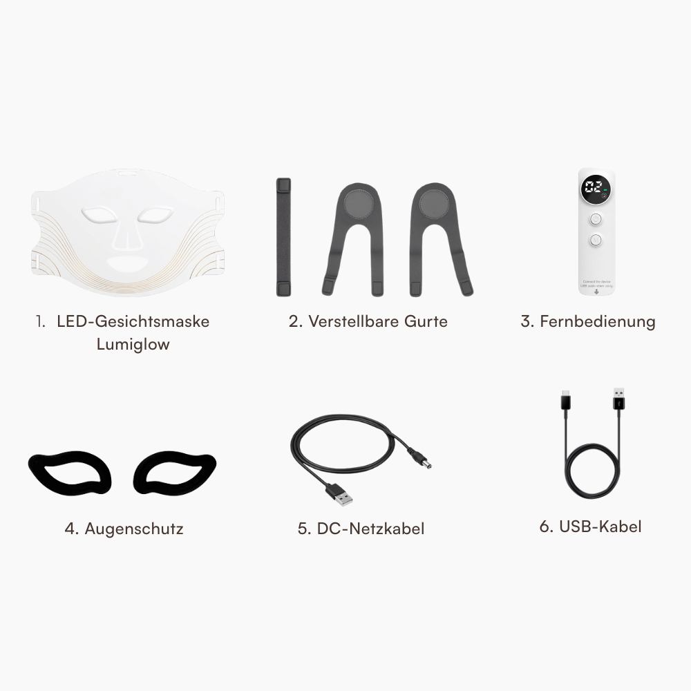LED-Gesichtsmaske Lumiglow mit Infrarotlicht