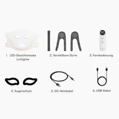 LED-Gesichtsmaske Lumiglow mit Infrarotlicht